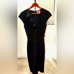 Kate Spade ruffle matte crepe dress Size 2
